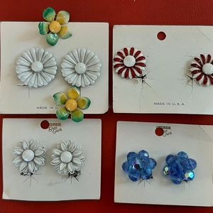 Vintage clip on earrings